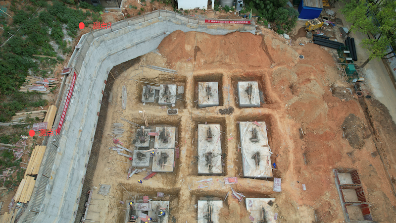 華容一中宿舍樓高邊坡監(jiān)測(cè)